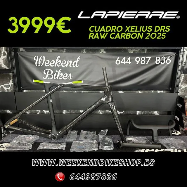 CUADRO LAPIERRE XELIUS DRS RAW CARBON 2025 TALLA M