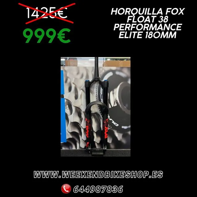 Horquilla FOX FLOAT 38 PERFORMANCE ELITE 180MM