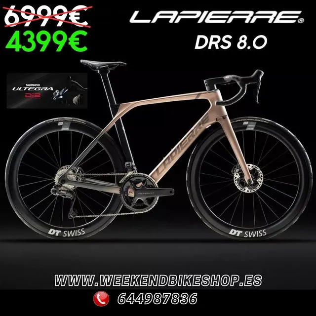 BICICLETA DE CARRETERA LAPIERRE DRS 8.0 2024