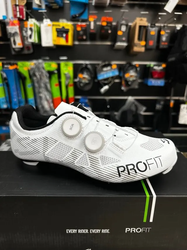 Zapatillas Ciclismo PROFiT Blancas BOA