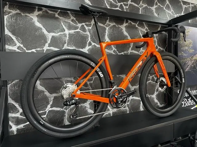 Bicicleta de Gravel Ridley Astra Naranja de test