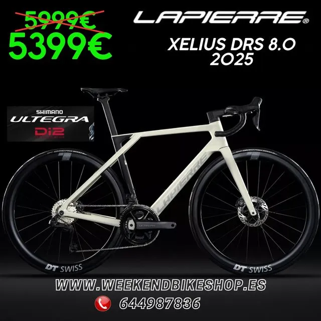 BICICLETA CARRTERA LAPIERRE XELIUS DRS 8.0 2025