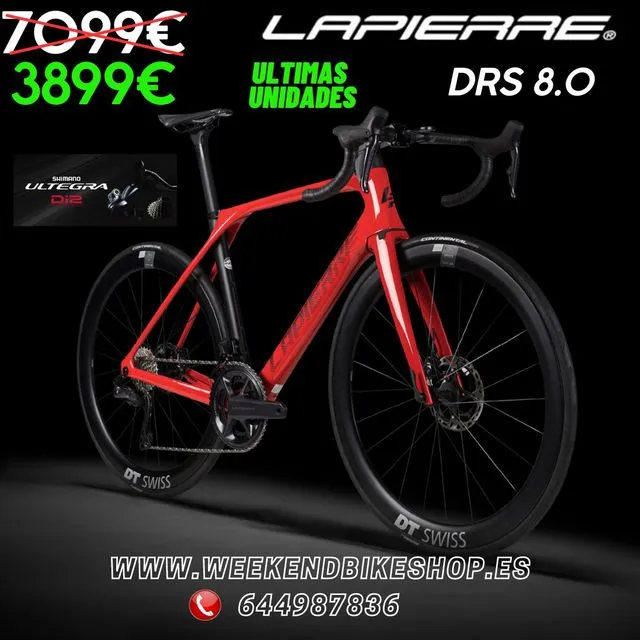 BICICLETA CARRETERA NUEVA LAPIERRE DRS 8.0 2023