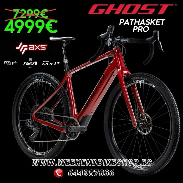 BICICLETA GRAVEL ELECTRICA GHOST PATH ASKET PRO 