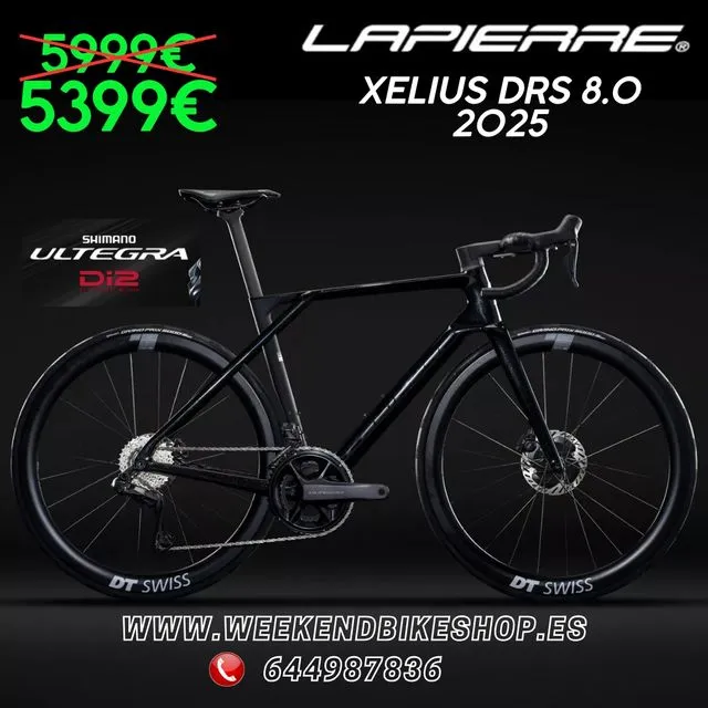 BICICLETA CARRETERA LAPIERRE XELIUS DRS 8.0 2025