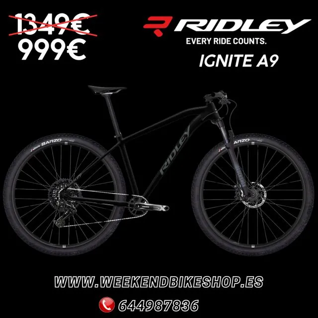 BICICLETA DE MONTAÑA RIDLEY IGNITE A9